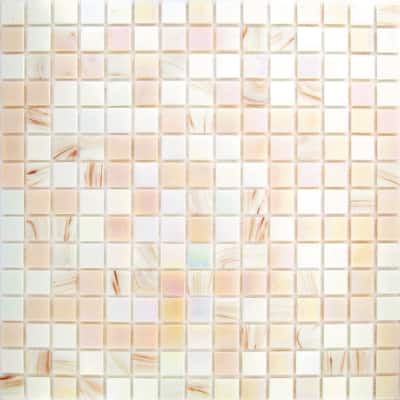 Apollo tile 12" x 12" Mingles Glossy Tuscan Beige Glass Tile (20 sq ft/case) - 20 Pack