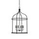 preview thumbnail 1 of 9, Savoy House 3-7388-6 Brookstone 6 Light 26" Wide Taper Candle Pendant Matte Black