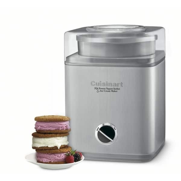 slide 2 of 2, Pure Indulgence 2-Qt. Frozen Yogurt-Sorbet & Ice Cream Maker (B. Chrome)