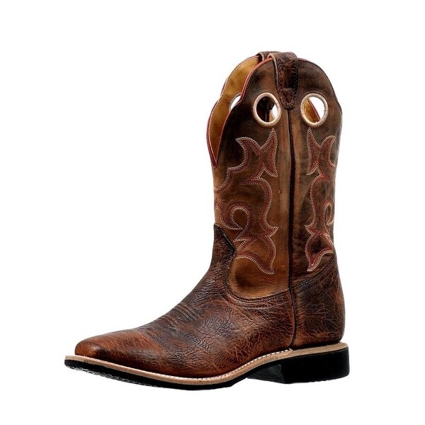Boulet Western Boots Mens Extralight Wide Square Bison Bomber - Overstock - 18535349