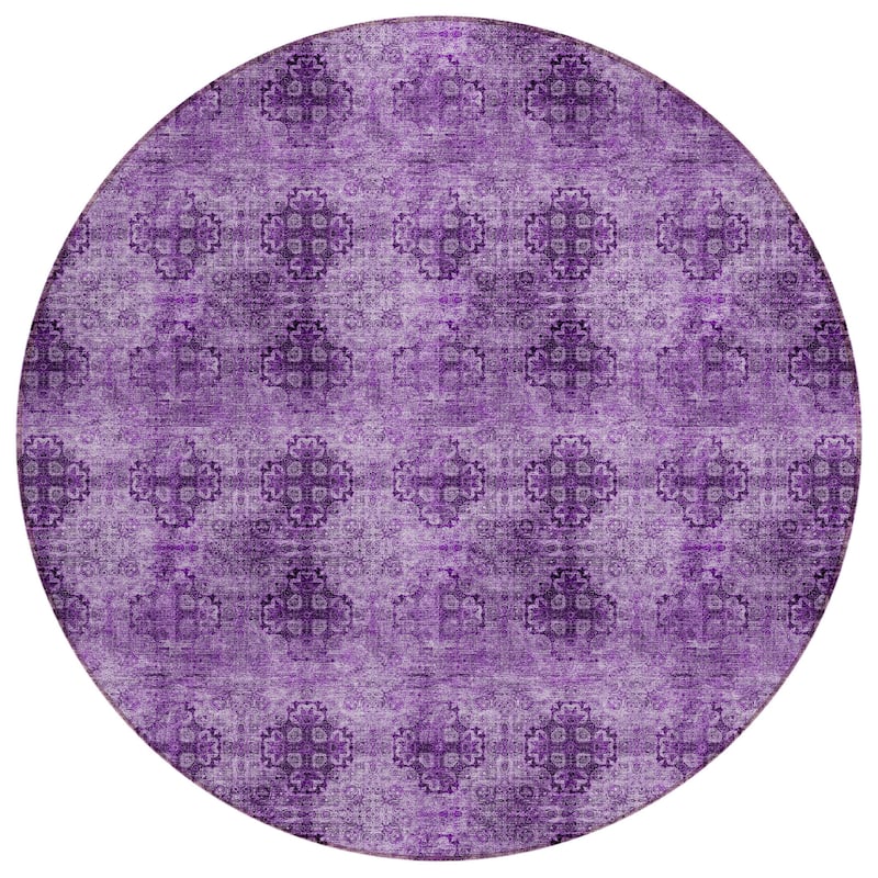 Alsi Garden-Inspired Weather Resistant Classic Meets Modern Outdoor Rug