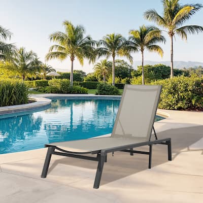 5-Position Reclining Folding Lounge Chair – Adjustable Backrest & Portable Relaxation