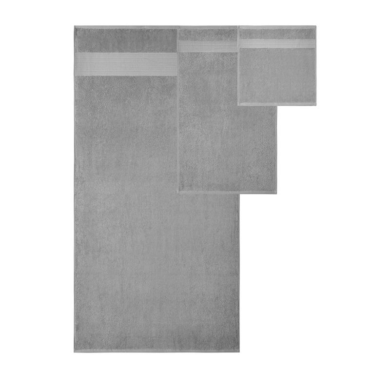 Modern Threads 6-Piece Jacquard Border Towel Set Allie - 100% Cotton, Bath, Hand & Washcloths - Elegant Floral Border