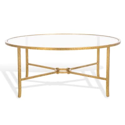 SAFAVIEH Couture Tauri Forged Metal Round Coffee Table - 36"W x 36"D x 15"H