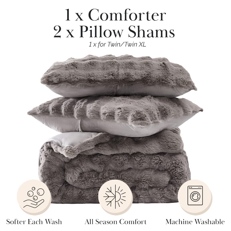Luxe & Soft Faux Fur Comforter Set