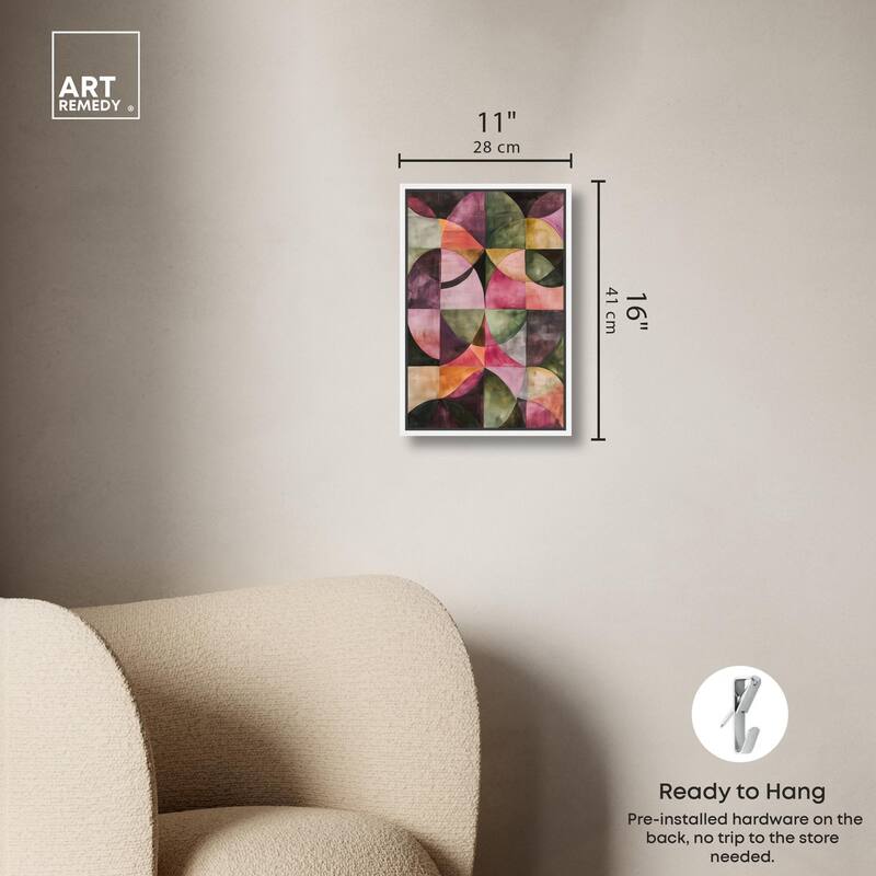 Tessellated Arcs Canvas by Art Remedy