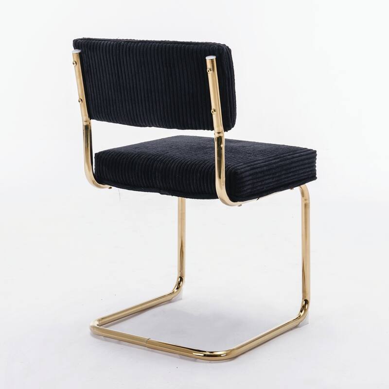 Set of 2 Modern Upholstered Accent Armless Tufted Dining Chairs