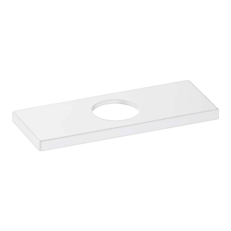 6" Faucet Hole Cover - Matte White