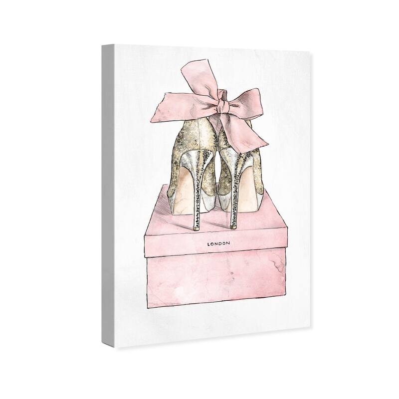 Wynwood Studio Canvas Fashion and Glam Pink Romantic Pair Pink and Pastel Pink Modern & Contemporary Wall Art Canvas Print