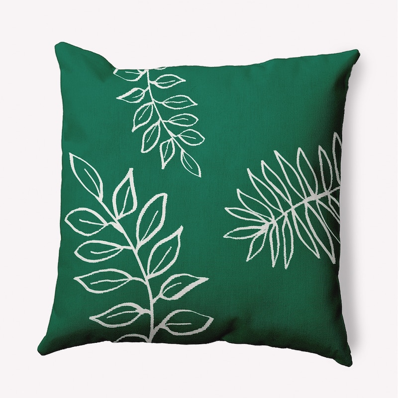 Fern Leaves Decorative Indoor Pillow - Meadow Green - 26" x 26"