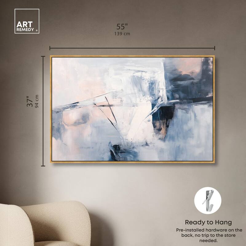 Blue Rapture I Canvas by Art Remedy