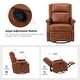 preview thumbnail 59 of 88, Echidna 29.6" Transitional Genuine Leather Swivel Rocker Nursery Chair with Nailhead Trim by HULALA HOME