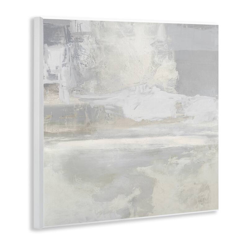 Stupell Serene Abstraction of Grey Wall Plaque Art Design By Rachel Springer