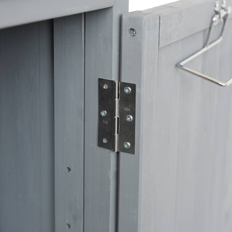 39 Inch Outdoor Kitchen Island Fir Wood Cabinet Stainless Steel Top Drawer