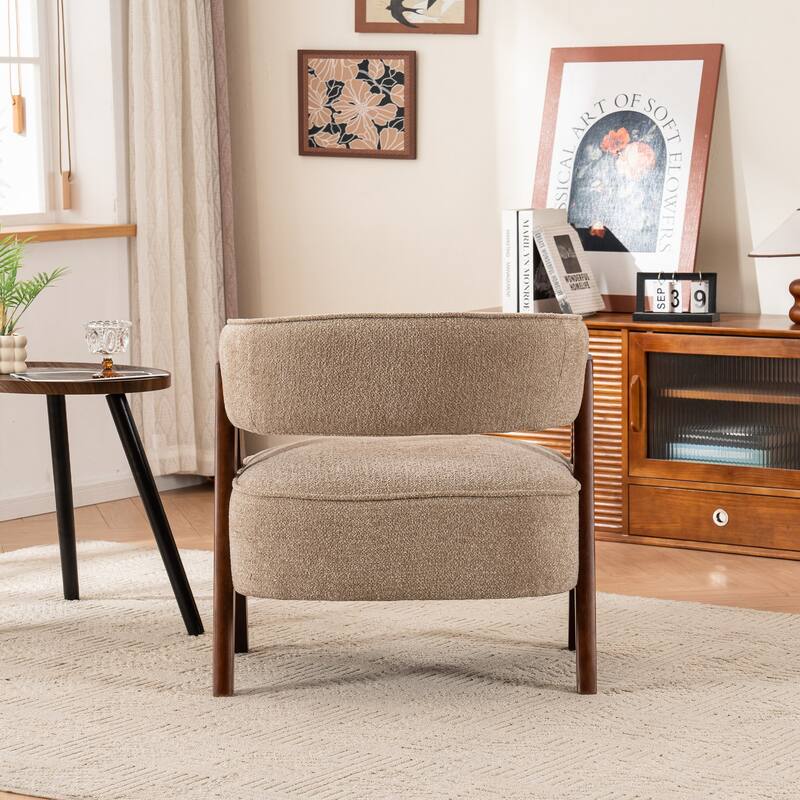 Accent Arm Chair Single Fabric Living Room Chair 27.56" W x 23.62" D x 27.95" H