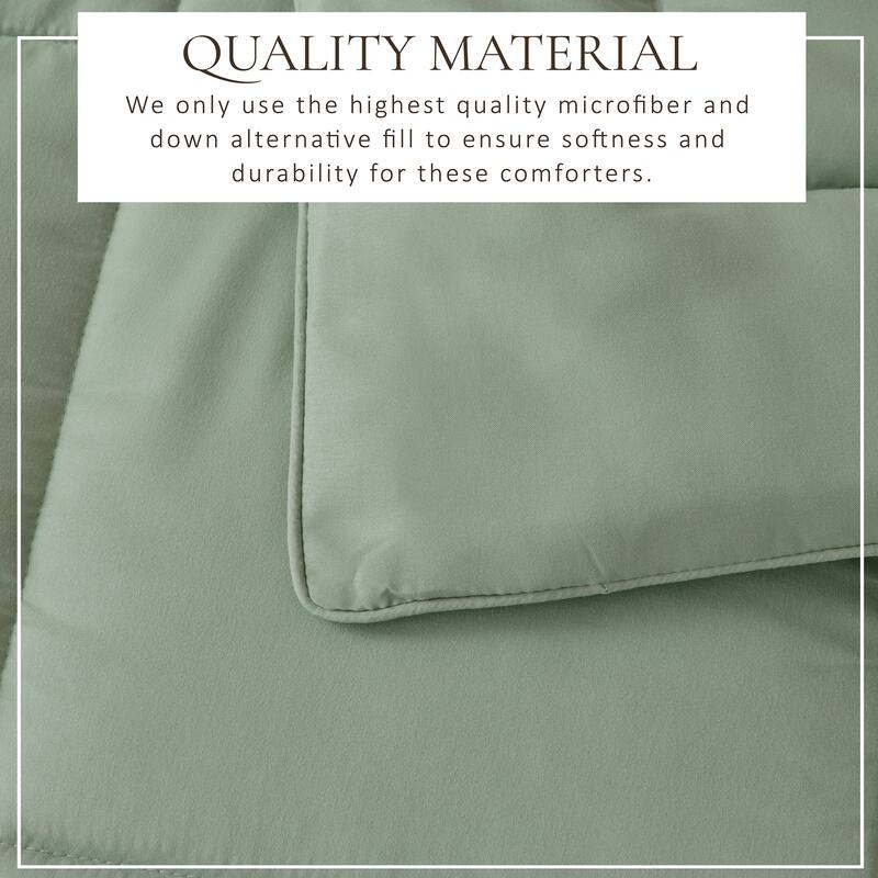 Linery & Co. All Season Down Alternative Reversible Comforter Set