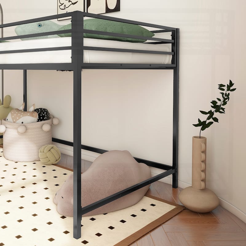 Sturdy Space-Saving Junior Twin Loft Bed for Kids' Bedroom