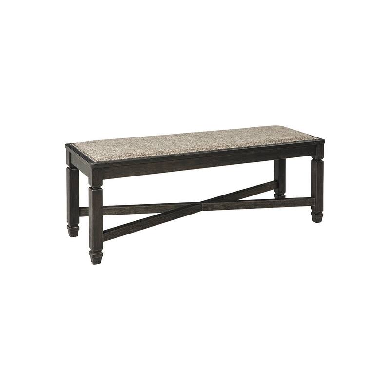 Signature Design By Ashley Tyler Creek Upholstered Dining Bench - Black/Grayish Brown