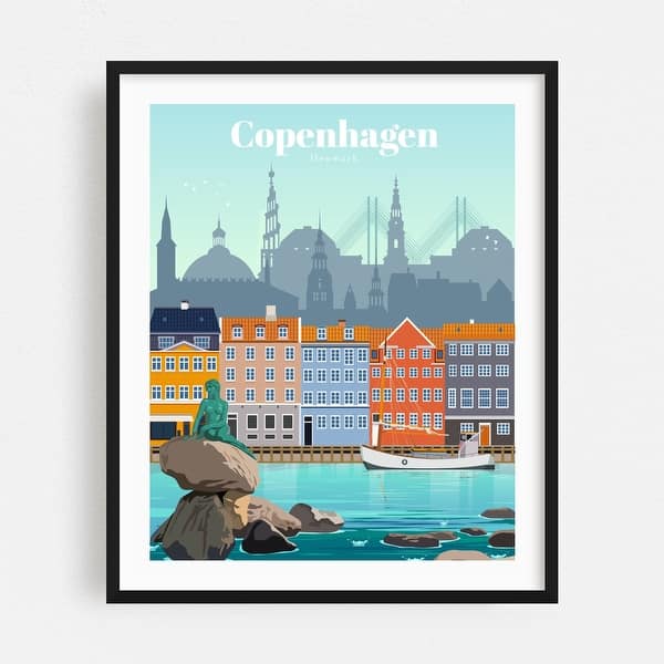 underviser Sammenlignelig Daddy Copenhagen Denmark Visit Copenhagen Illustrations Art Print/Poster - -  34899756