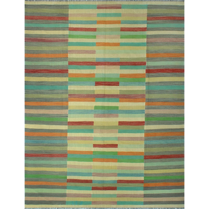 Noori Rug Winchester Flatweave Selena Beige/Burgundy Rug - 9'11" x 12'9"