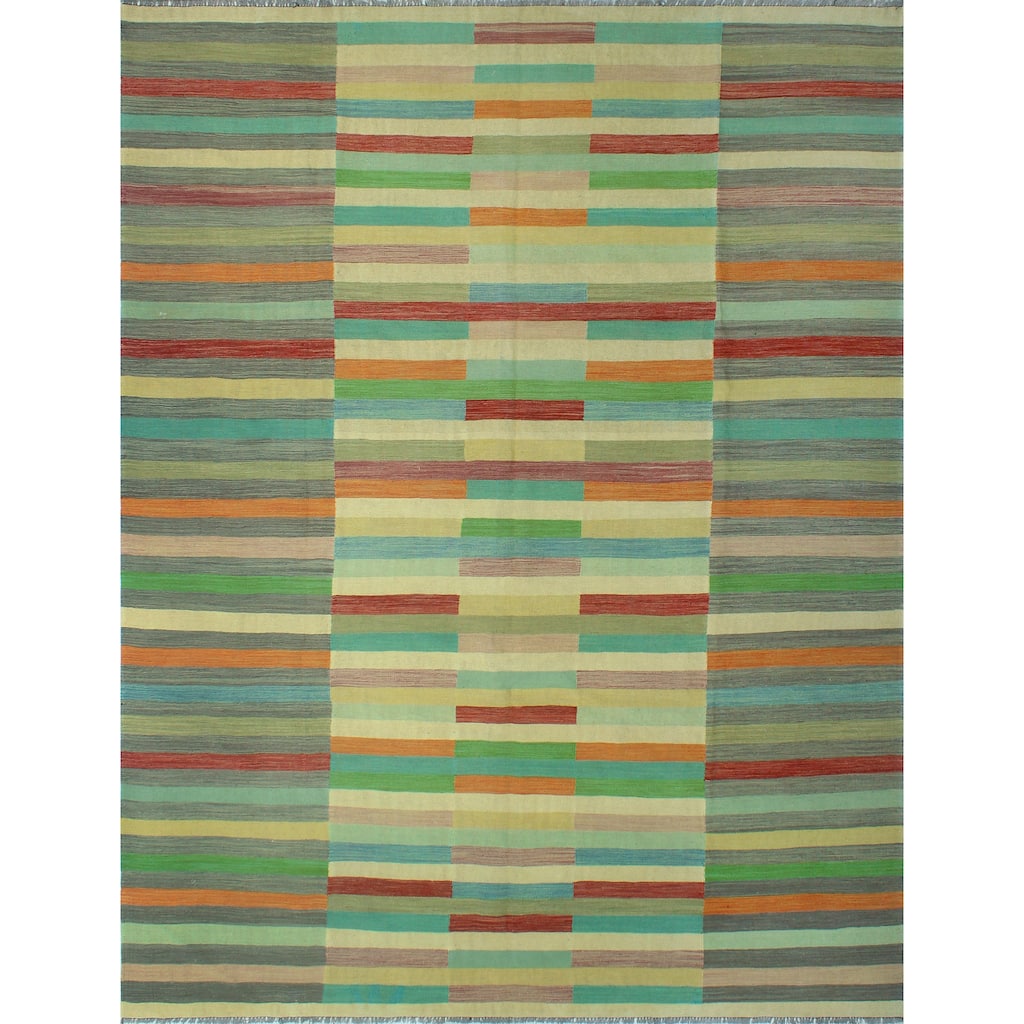 Noori Rug Winchester Flatweave Selena Beige/Burgundy Rug - 9'11" x 12'9"
