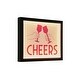 preview thumbnail 4 of 6, American Art Decor Tipsy Printed Cheers LED Light Box Wall Sign - 14" x 11" x 1.6" - 14" x 11" x 1.6"