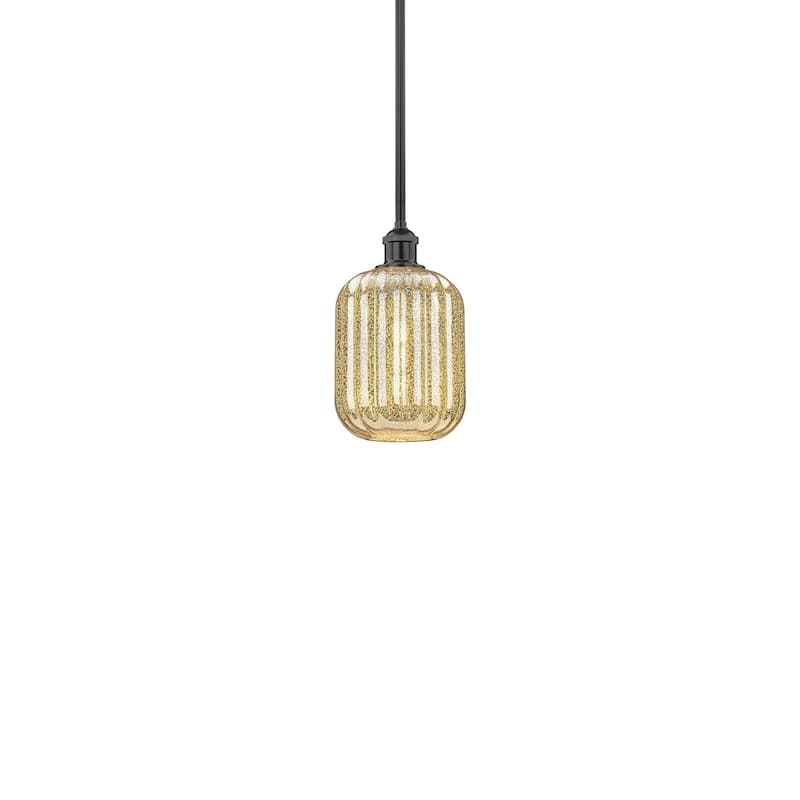 Innovations Lighting 616-1S-12-7 Preston Pendant Preston 7" Wide Mini - Matte Black / Mercury