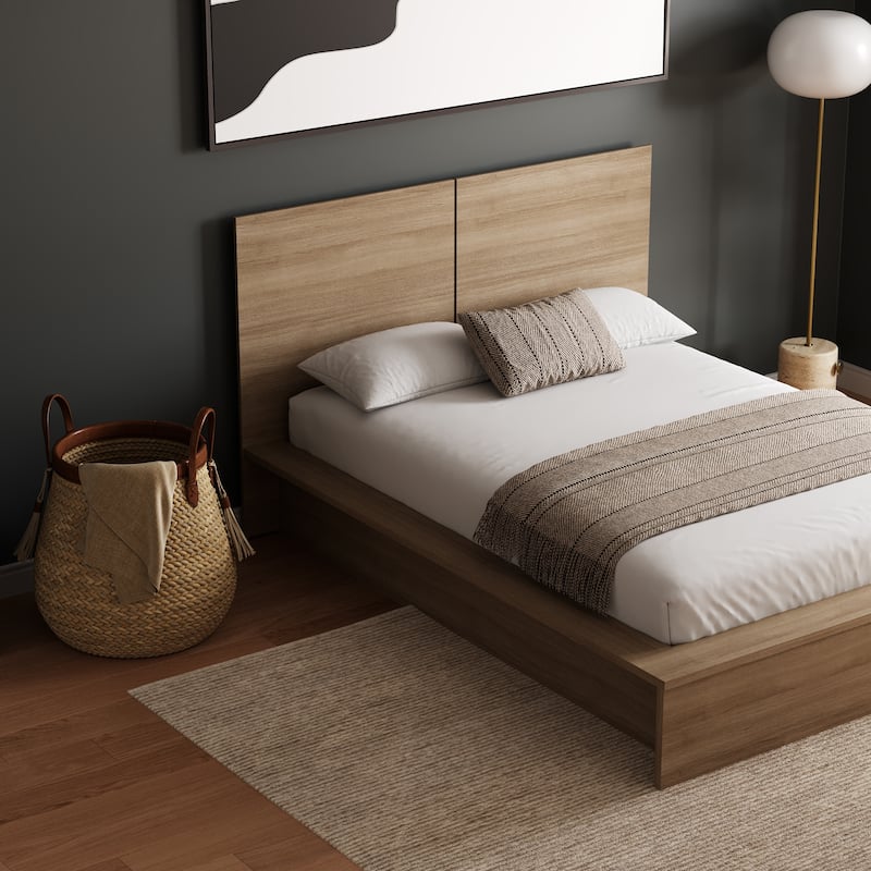 James Platform Bed with Headboard