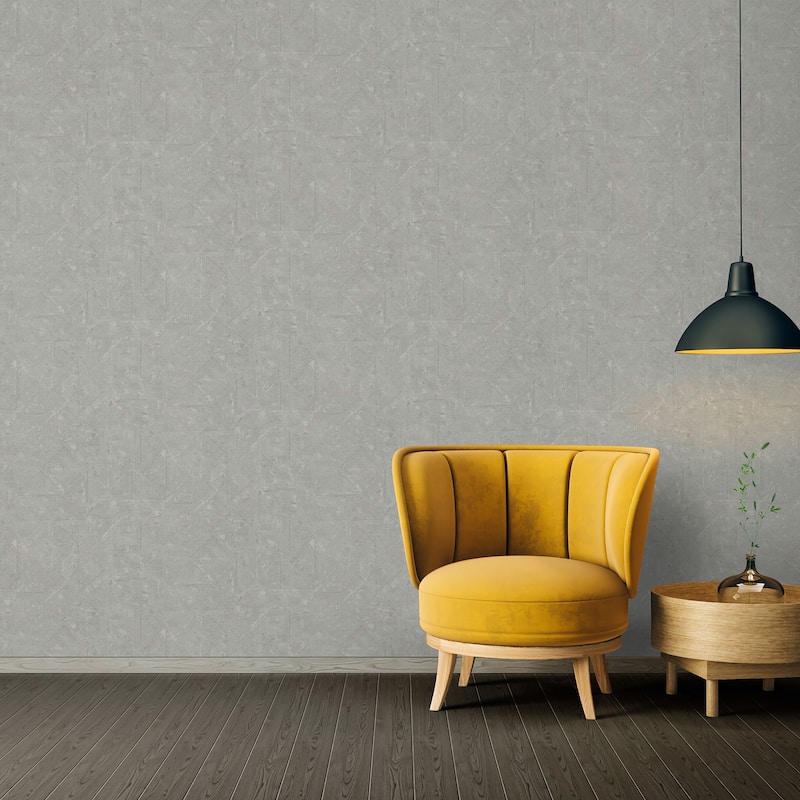 Galerie Wallcoverings Absolutely Chic Distressed Geometric Motif Vinyl on Non-woven Wallpaper Roll