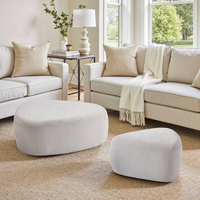 Oversized Triangle Cocktail Ottoman (Set of 2)