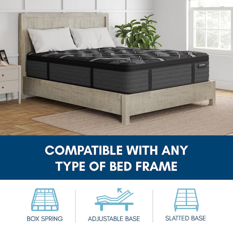 Banff Breeze, Ultra-Cool Graphite Infused Memory Foam Euro Top Hybrid Mattress, CertiPUR US and Greenguard Gold Certified