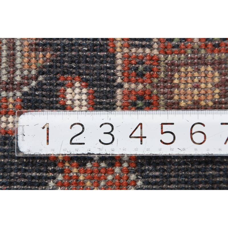 Hand Knotted Oriental 100% Wool Carpet Traditional Medallion Oranges & Rust Heriz (serapi) Area Rug - 11' 9'' X 8' 10''