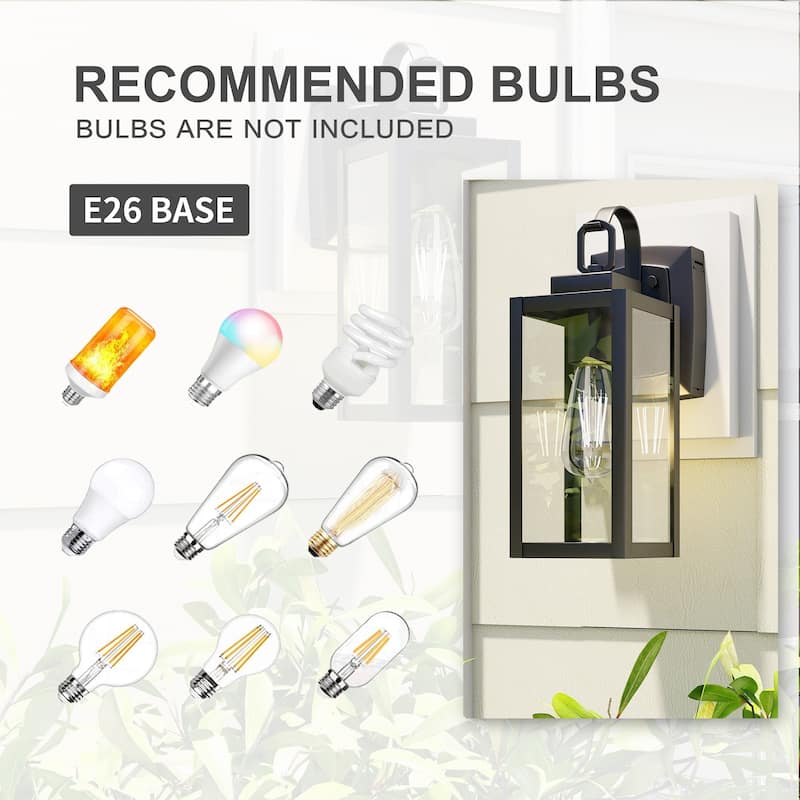 1-Light Outdoor Wall Light(GFCI) - 5.04"x8.07"x13.74"