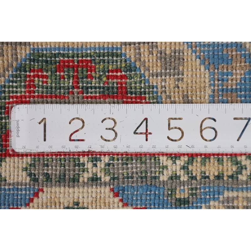 Kazak Accent Rug Handmade Traditional Foyer Wool Carpet - 2'9" x 4'0"