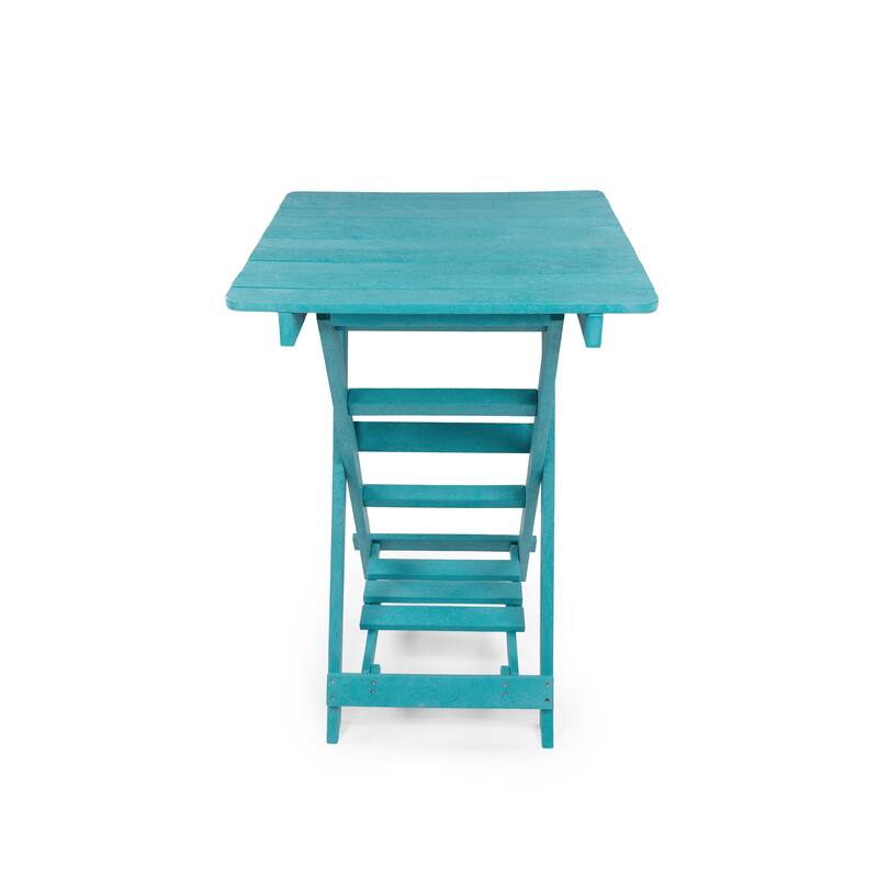 Patagonia Fully Assembled All-Weather Recycled HDPE Outdoor Folding Bar table