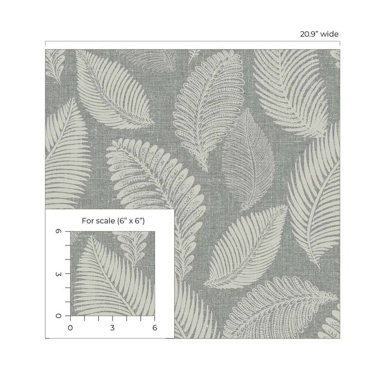 Seabrook Designs Tossed Leaves Nonwoven Unpasted Wallpaper