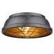preview thumbnail 1 of 1, Golden Lighting Bartlett 2-light Flush Mount in French White