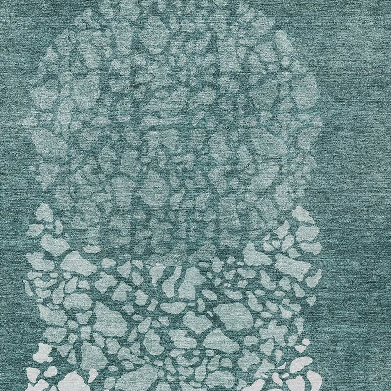 HomeRoots Abstract Transitional Rectangle Outdoor Rug