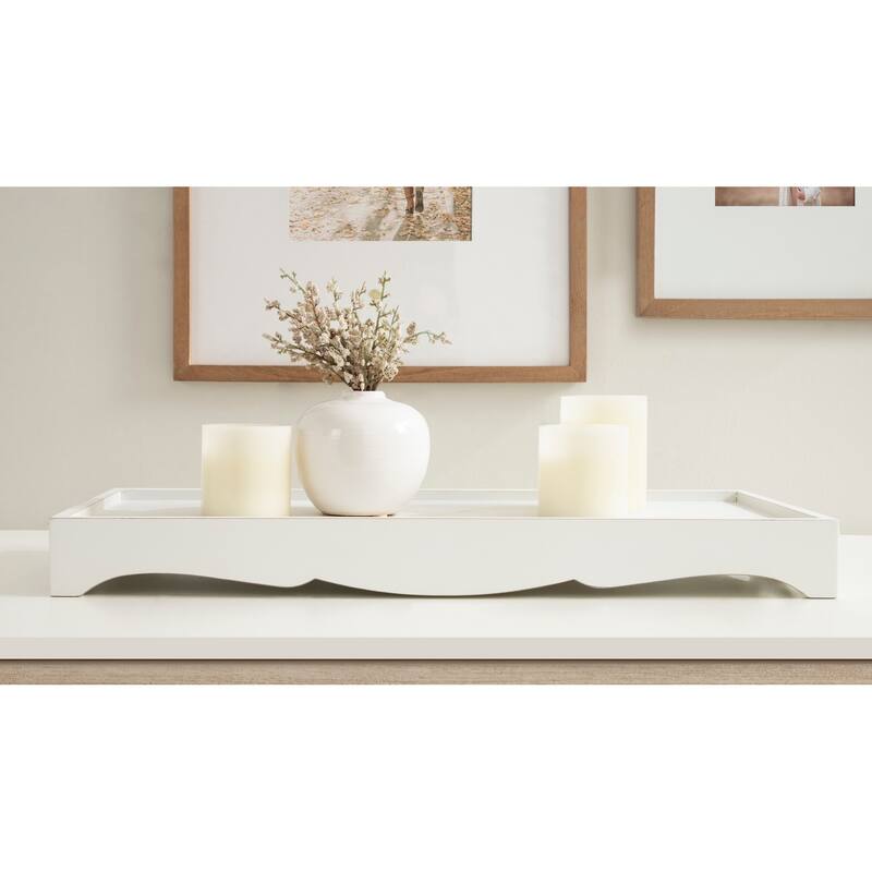 Kate and Laurel Astral Decorative Wood Tray