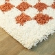 preview thumbnail 27 of 43, Covey Plush Checkered Thick Shag Area Rug