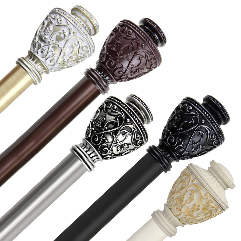 InStyleDesign Neva 1 inch Diameter Adjustable Curtain Rod