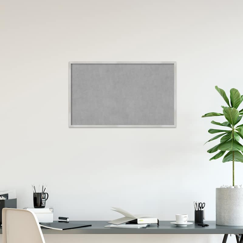 Amanti Art Svelte Silver Framed Magnetic Board