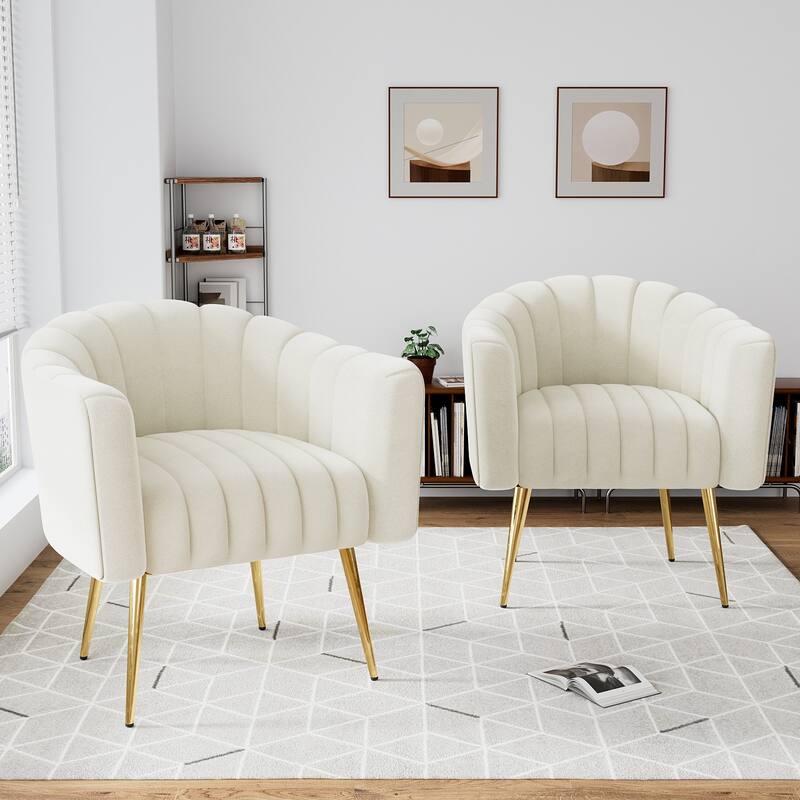 Ouyessir Oversized Modern Upholstered Accent Chair with Tufted Back