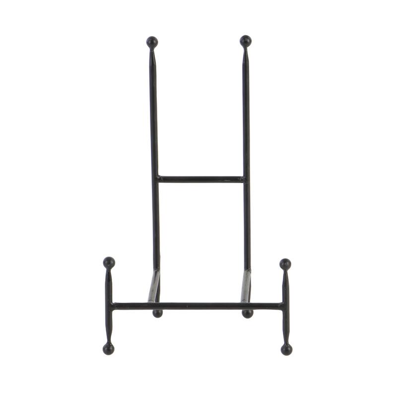Metal Tabletop Display Easel with Ball Details - Set of 4 Black - Roche River Decor - 9"W x 5"L x 14"H