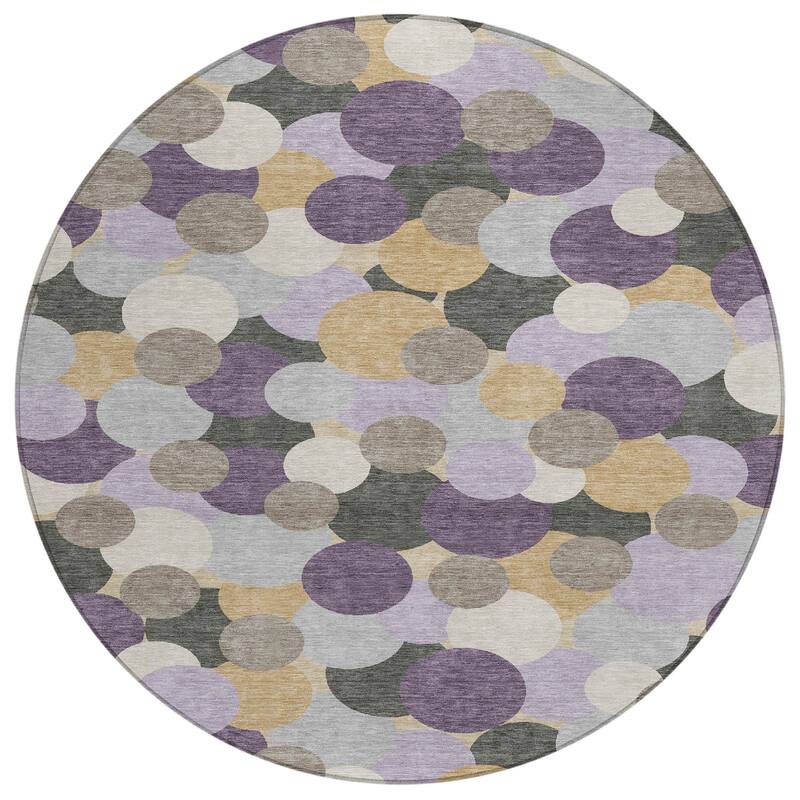 Machine Washable Indoor/ Outdoor Mucho Bubbles Chantille Rug