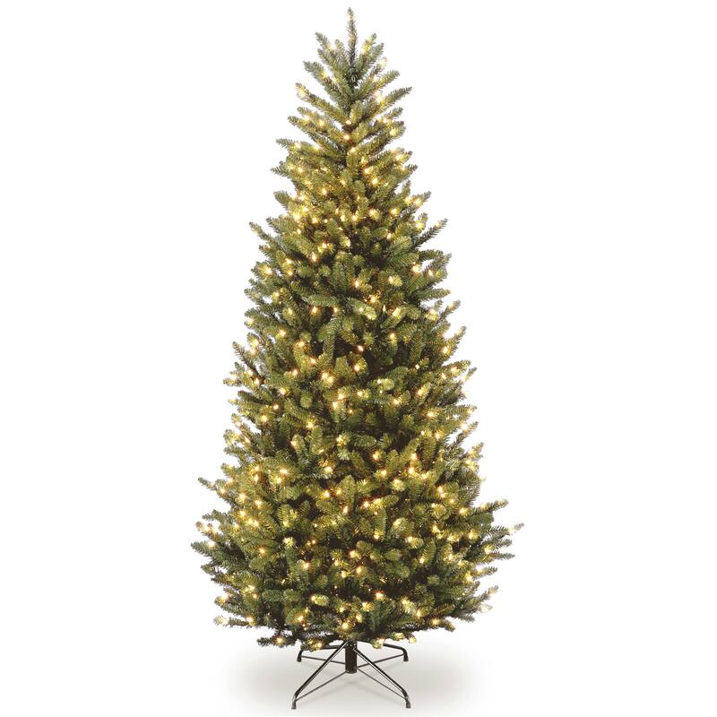 National Tree Company 6.5 ft. Natural Fraser Slim Fir Tree with Clear Lights