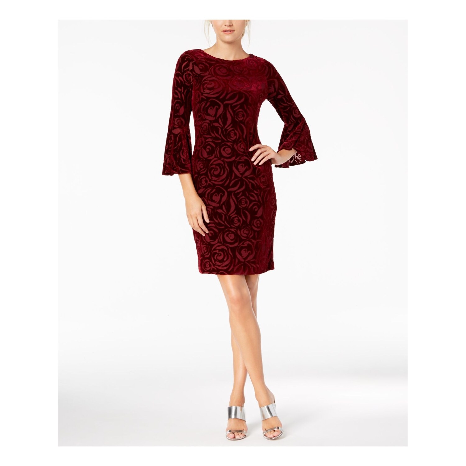 calvin klein maroon dress