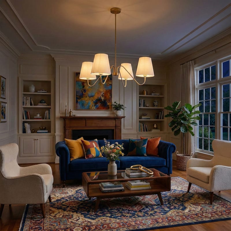 Acroma 4 - Light Dimmable Gold Chandelier Classic / Traditional Chandelier