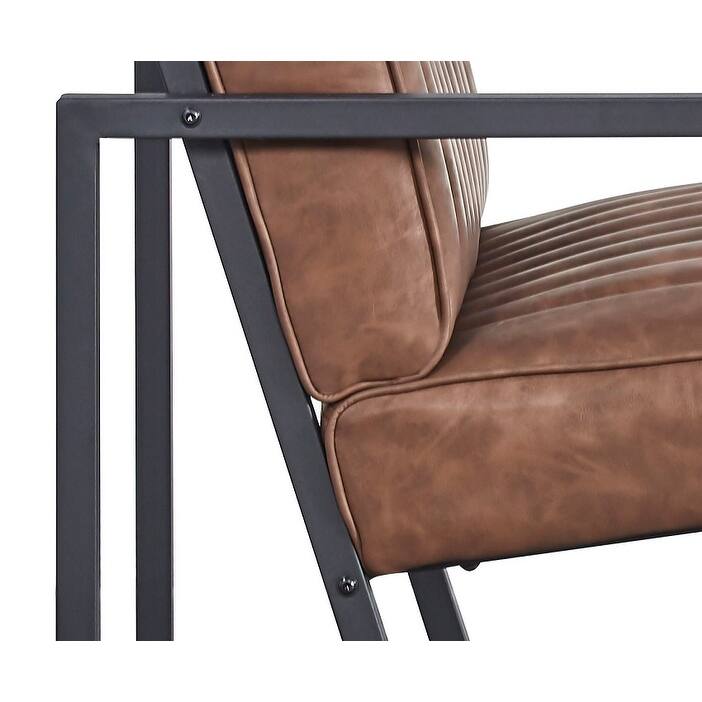 Modern design high quality PU+ steel armchair，for Kitchen, Dining, Bedroom, Living Room