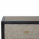 preview thumbnail 5 of 7, Artisan Furniture Solid Wood, Faux Leather Nightstand